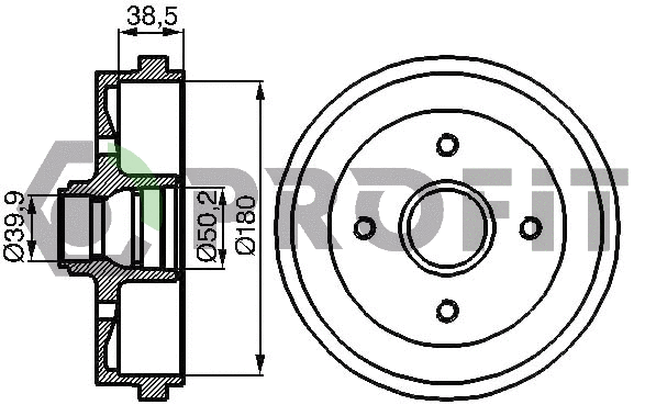 Brake Drum (5020-0093)