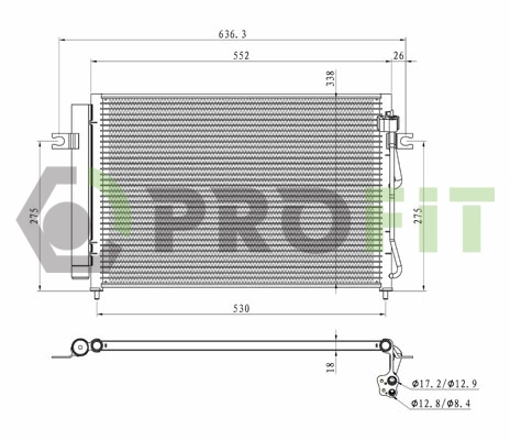 Condenser, air conditioning (1770-0142)