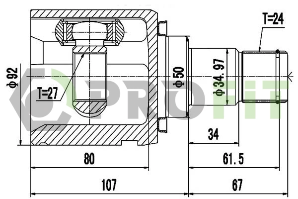 Joint Kit, drive shaft (2810-2089)
