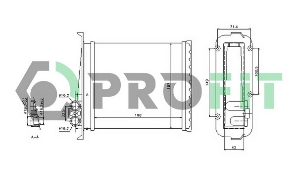 Heat Exchanger, interior heating (PR 4525A1)