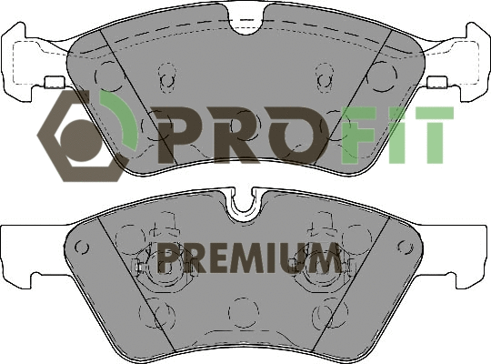 Brake Pad Set, disc brake (5005-1830)