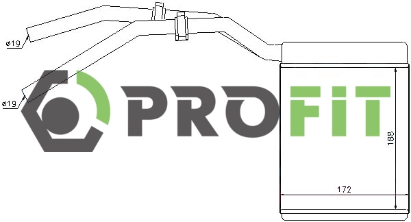 Heat Exchanger, interior heating (1760-0097)