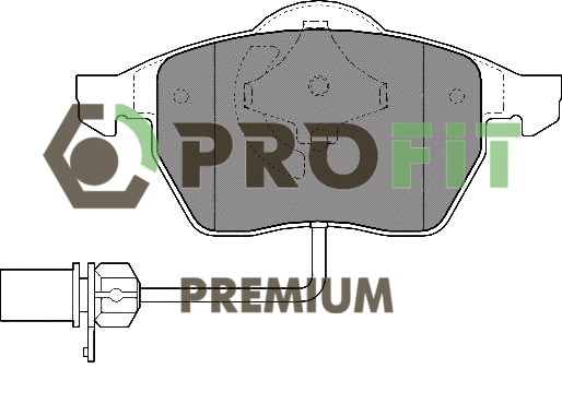 Brake Pad Set, disc brake (5005-1323)
