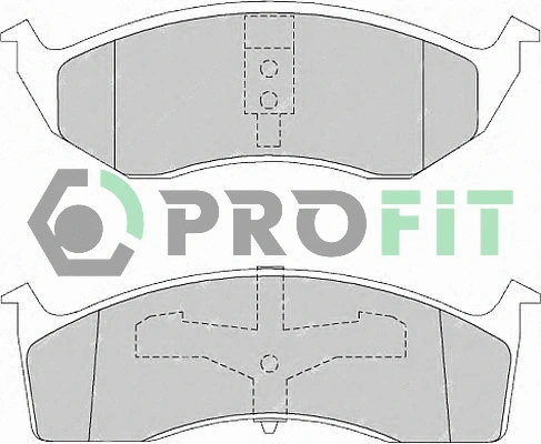 Brake Pad Set, disc brake (5000-1098)