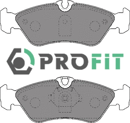 Brake Pad Set, disc brake (5000-1876)