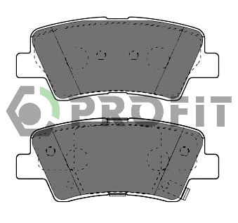 Brake Pad Set, disc brake (5000-4387)