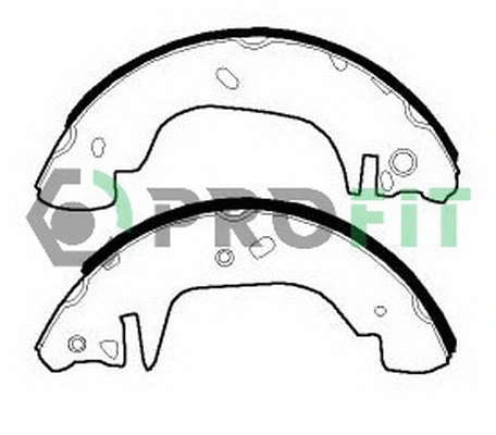 Brake Shoe Set (5001-0542)