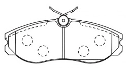 Brake Pad Set, disc brake (5000-0909)
