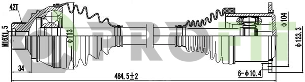 Drive Shaft (2730-3022)