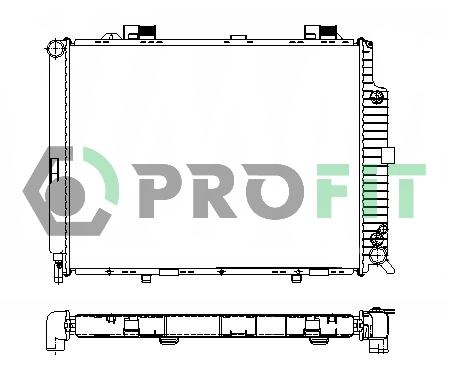 Radiator, engine cooling (PR 3564A1)