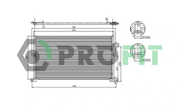 Condenser, air conditioning (PR 2541C1)