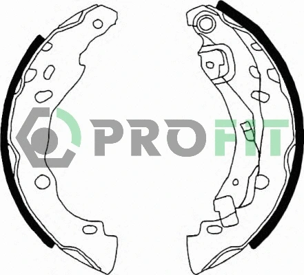 Brake Shoe Set (5001-0642)