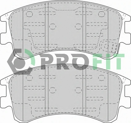 Brake Pad Set, disc brake (5000-1619)