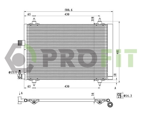Condenser, air conditioning (1770-0081)