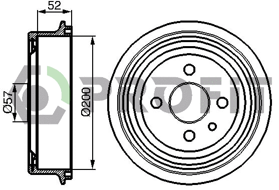 Brake Drum (5020-0013)