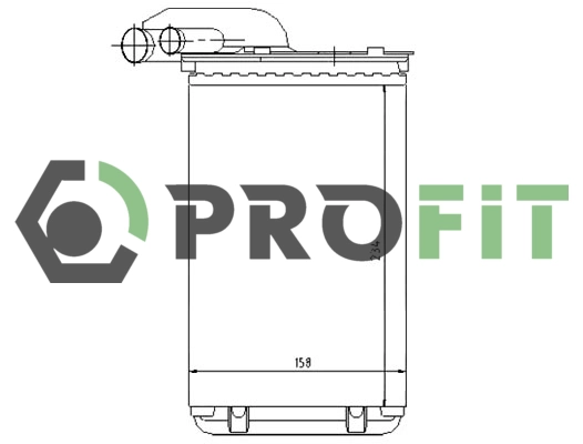 Heat Exchanger, interior heating (1760-0083)