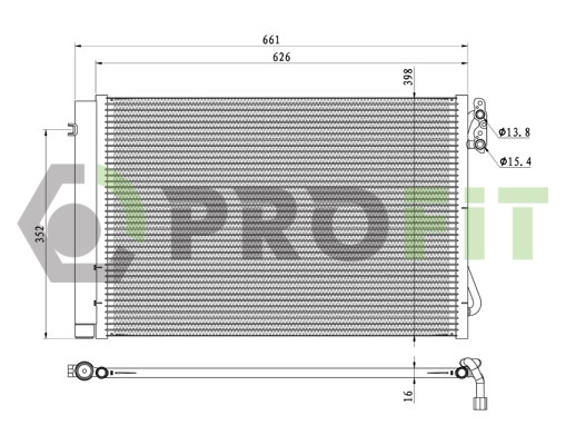 Condenser, air conditioning (1770-0070)