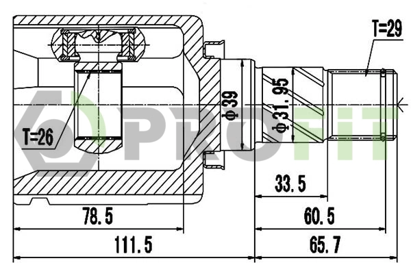 Joint Kit, drive shaft (2810-2081)