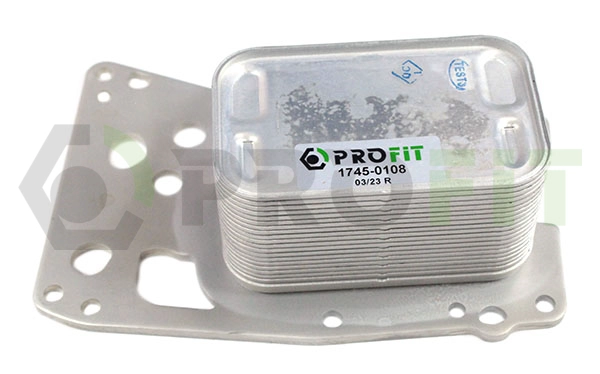 Oil Cooler, engine oil (1745-0108)
