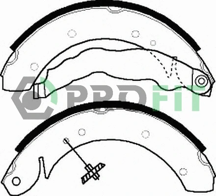 Brake Shoe Set (5001-0447)