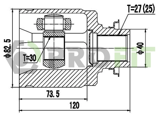 Joint Kit, drive shaft (2810-2064)
