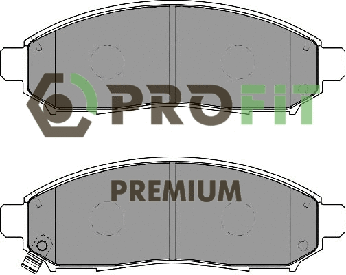 Brake Pad Set, disc brake (5005-1997)