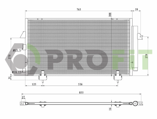 Condenser, air conditioning (1770-0401)