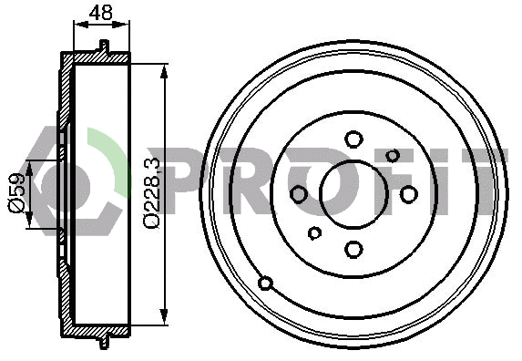 Brake Drum (5020-0017)