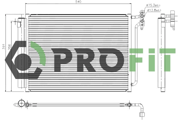 Condenser, air conditioning (1770-0064)
