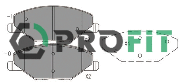 Brake Pad Set, disc brake (5000-4590)
