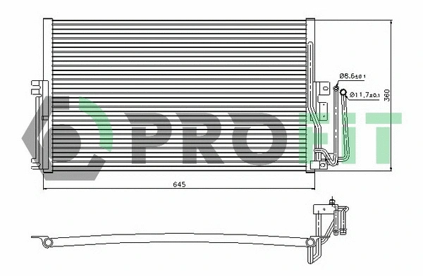 Condenser, air conditioning (PR 5077C1)