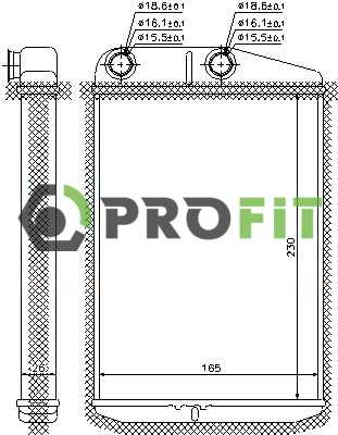 Heat Exchanger, interior heating (1760-0090)