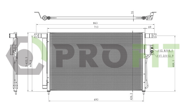 Condenser, air conditioning (1770-0141)