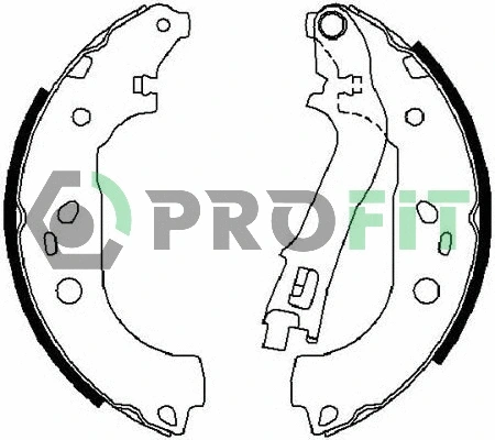 Brake Shoe Set (5001-0676)