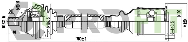Drive Shaft (2730-1086)