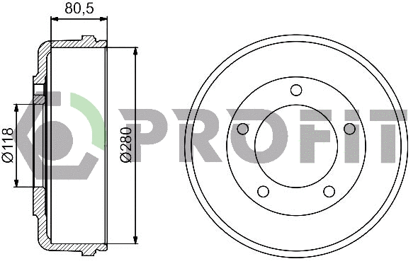 Brake Drum (5020-0031)