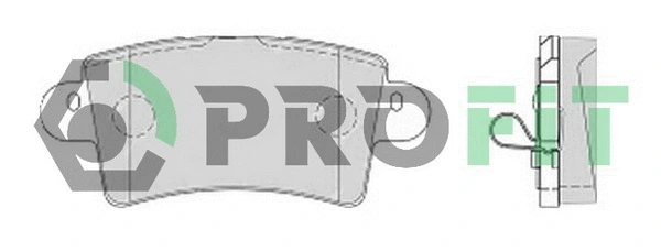 Brake Pad Set, disc brake (5000-1453)