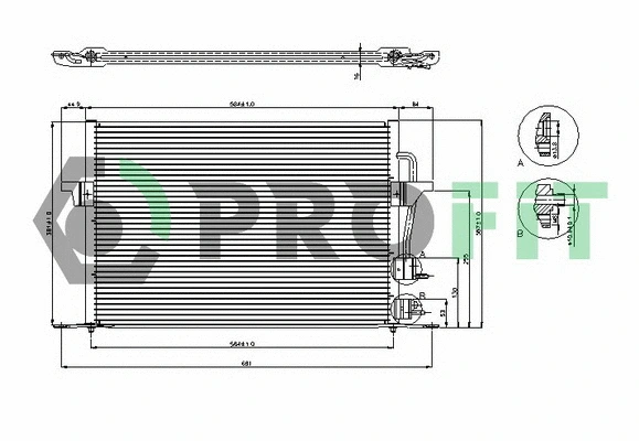 Condenser, air conditioning (PR 2533C1)