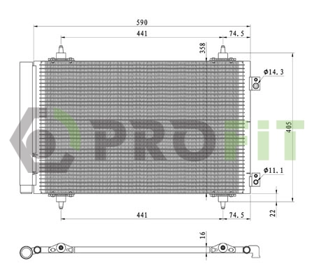 Condenser, air conditioning (1770-0086)