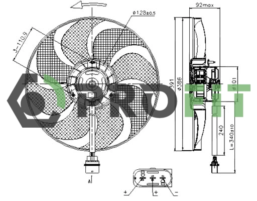 Fan, engine cooling (1850-0019)