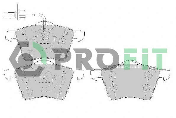 Brake Pad Set, disc brake (5000-1654)