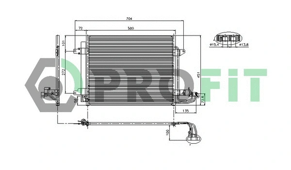 Condenser, air conditioning (PR 9570C1)