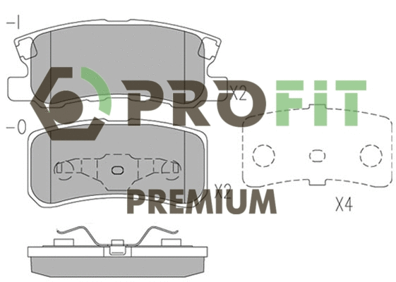 Brake Pad Set, disc brake (5005-1604)