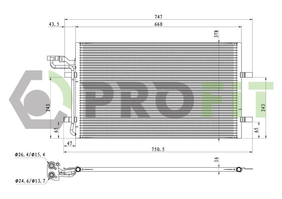 Condenser, air conditioning (1770-0550)