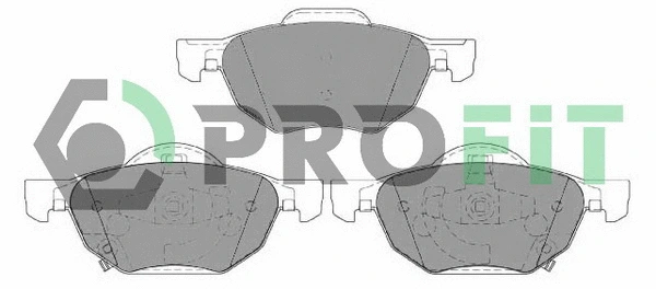Brake Pad Set, disc brake (5000-1704 C)
