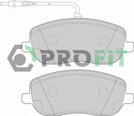 Brake Pad Set, disc brake (5000-1556)