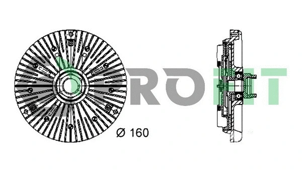 Clutch, radiator fan (1720-1011)