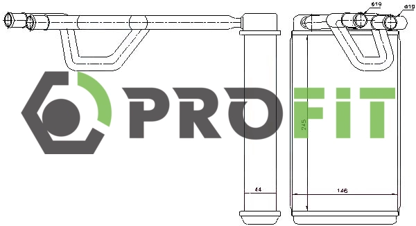 Heat Exchanger, interior heating (1760-0826)