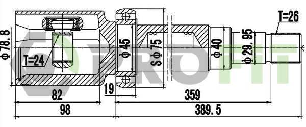 Joint Kit, drive shaft (2810-2055)