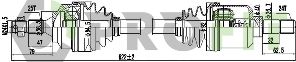 Drive Shaft (2730-0732)